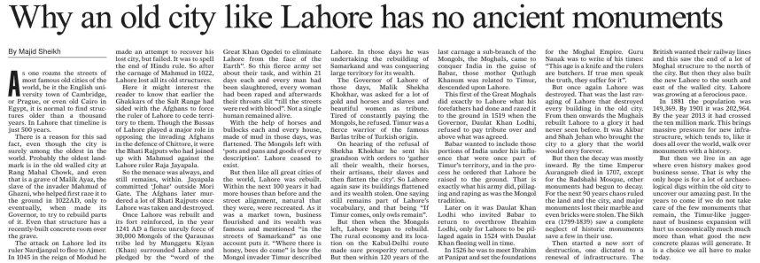 History Of Lahore