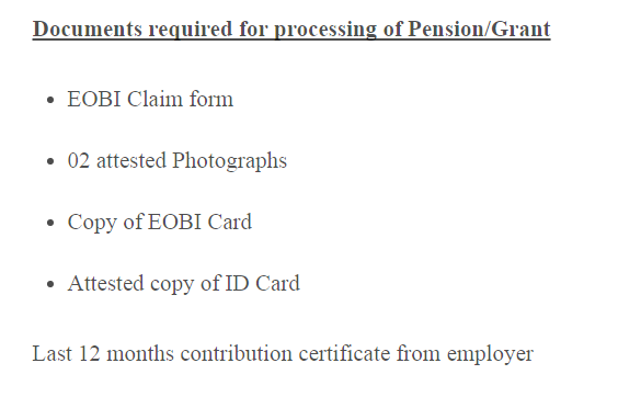 documents-requirements-for-processing-of-eobi-pension-or-grant