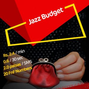 Jazz Budget Package Activation Code *301# 2 Paisas SMS 2.4 Minute Call