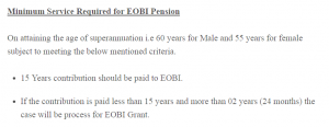 EOBI Pension Grant Eligibility In Pakistan Age,Rate,Document