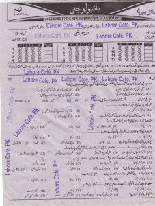 9th Class Biology Model Paper 2024 Urdu Objective Subjective Practical