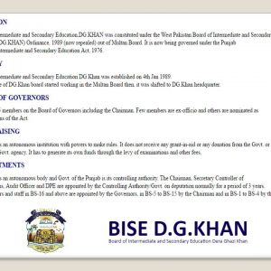 Position Holders Of 2nd Year 2024 DG Khan Board