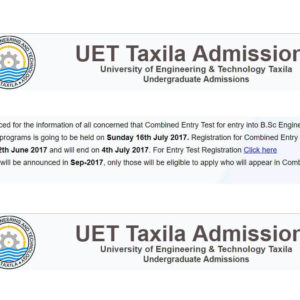 UET Taxila Entry Test Answer Key 2018 Info About Answer Sheet Color Wise