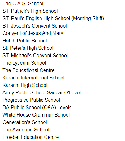 A Levels Colleges In Pakistan Karachi