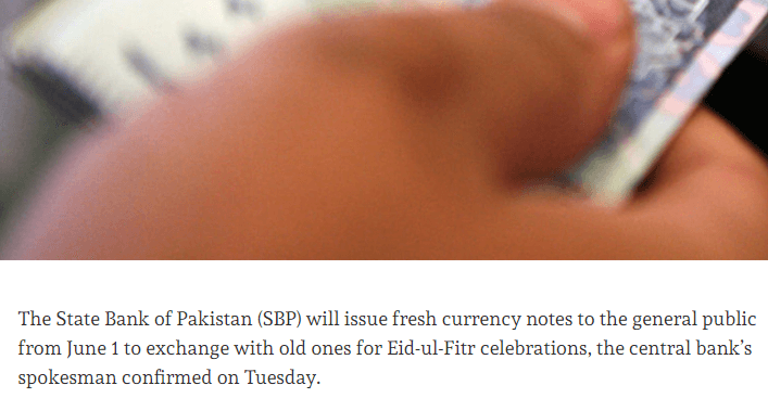 How To Get Fresh Notes From Banks For Eid In Lahore