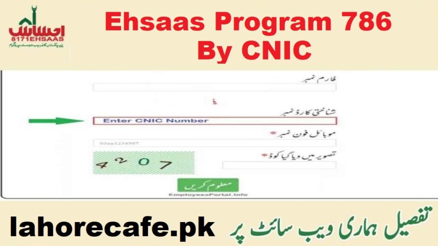 786 Check Online 2023 By CNIC Ehsaas Tracking