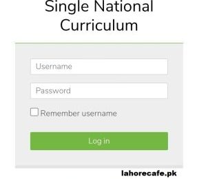 lms.snc.punjab .gov.pk Login Single National Curriculum