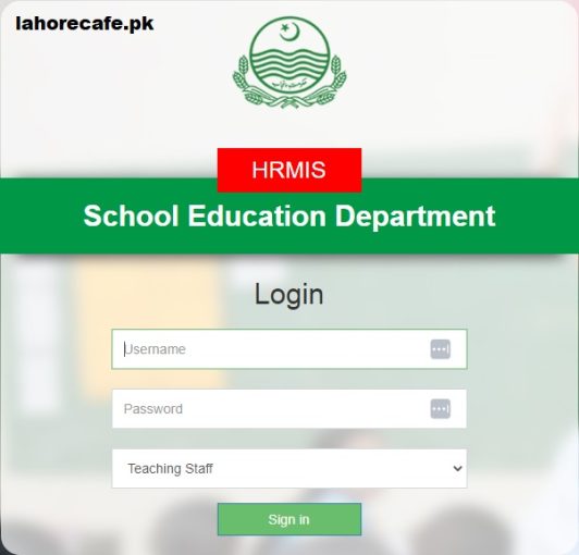 sedhr.punjab.gov.pk Leave Hrms Login For Teachers